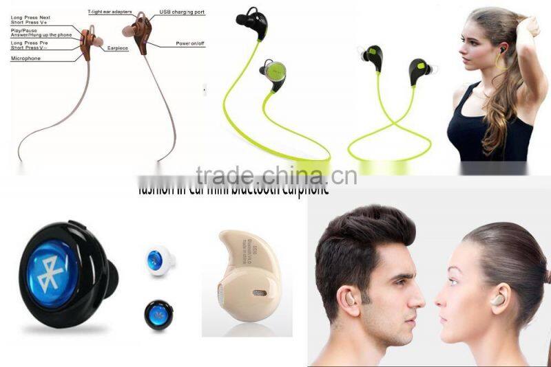 New fashion stereo necklace sport wireless 2 way radio bluetooth earphone headphone