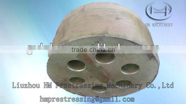 prestressed 6-hole epoxy steel strand galvanized anchorage