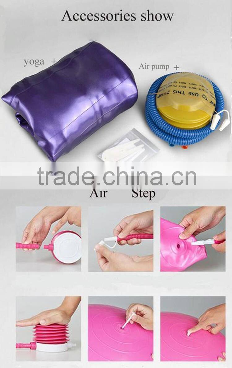 Wholesale Eco-friendly 55cm Green PVC Inflatable Yoga Ball Chair