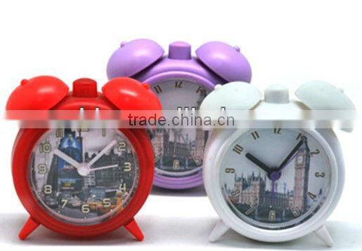 2013 new products metal desk/table twin bell /double bell alarm clock for promotion/retail