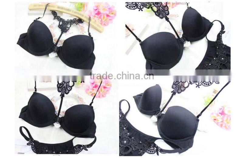 2015 Sexy Women Underwear Bras Set Front Closure Lace Women Bra Free Shipping