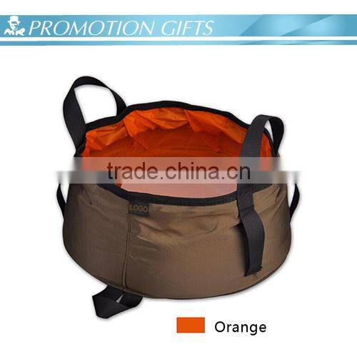 nylon folding portable wach basin outdoor camping bucket