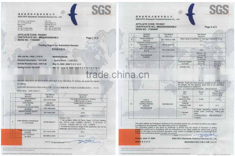 Engineered Diamond White Quartz Tile Flooring