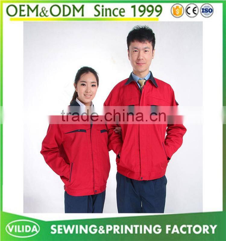 Good quality industrial working safety uniform security safety worker uniform customized