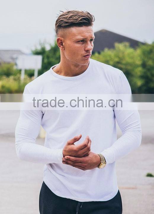 Wholesale Mens Gray Washed Curved Hem Pocket T Shirts