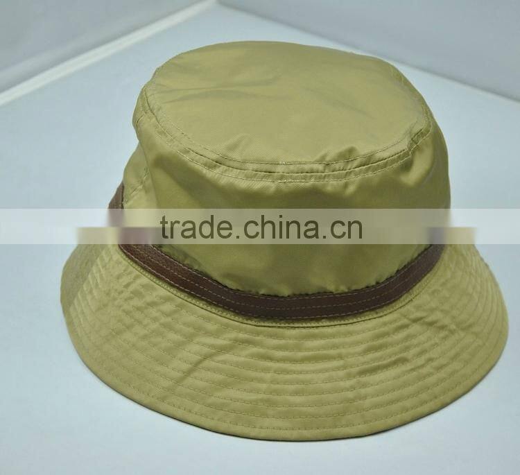 fashion cotton embroidered checked bucket hat