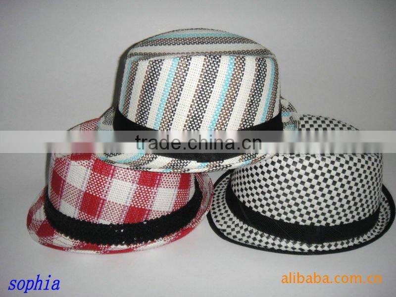 paper braid straw fedora hat. 2012fashion paper straw fedora hat