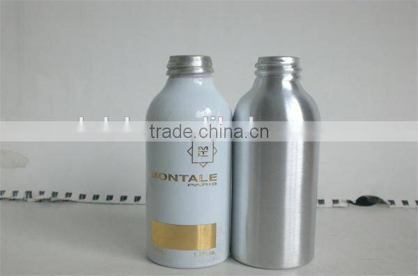Recycled Empty aluminum powder bottle with oxidic sifter closure