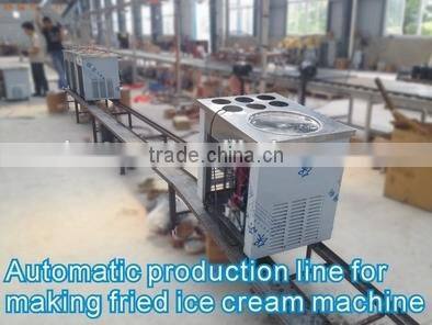factory supply flat big pan fried ice cream machine with low price promotion before summer