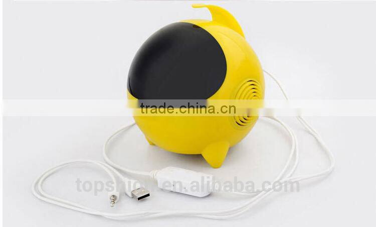 Mini Portable Cartoon Speaker With 3.5mm Audio Cable, Alibaba Express