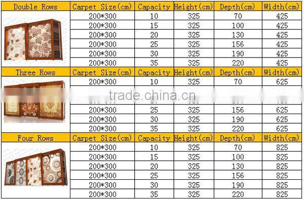 DT082 Metal Carpet Display Recline