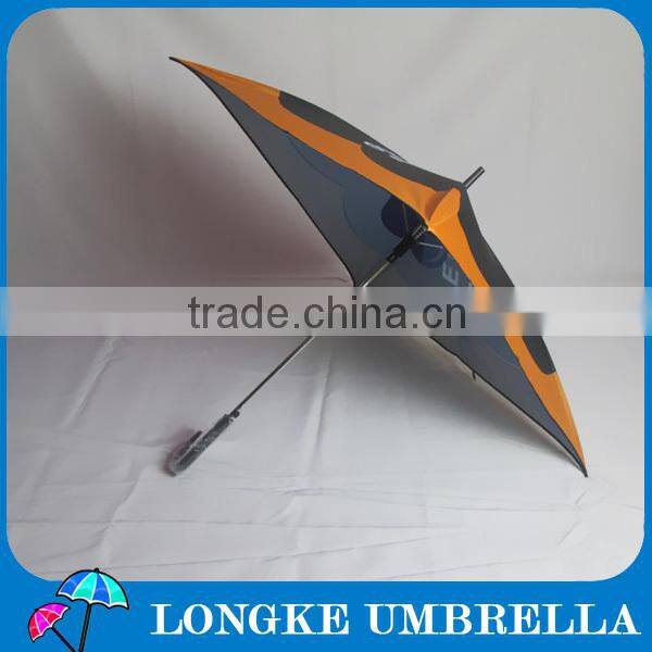 80*80cm CYMK printing inside and outside double layer square advertising umbrella
