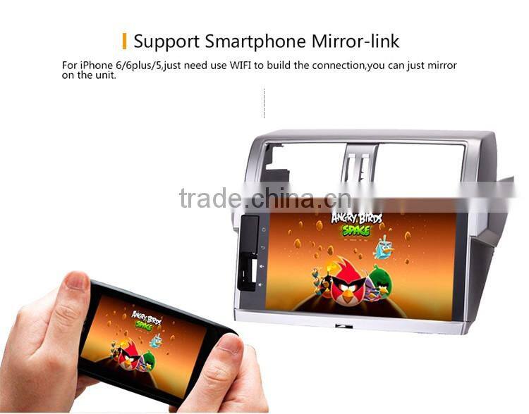 10.2 Inch 2 din Microphone control panel Android car gps dvd player for toyota