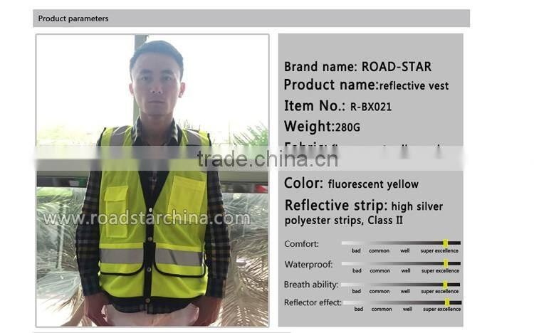 EN20471 High Viz Security Reflective Vest