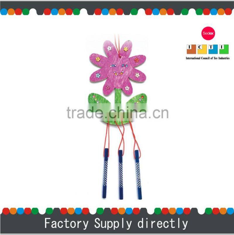 New Flower Shaped Unique Wooden Wind Chime Wholesale, Wind Bells