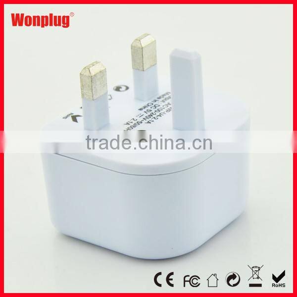 CE ROHS Active Usb Universal Travel Adapter With Usb Charger For UK