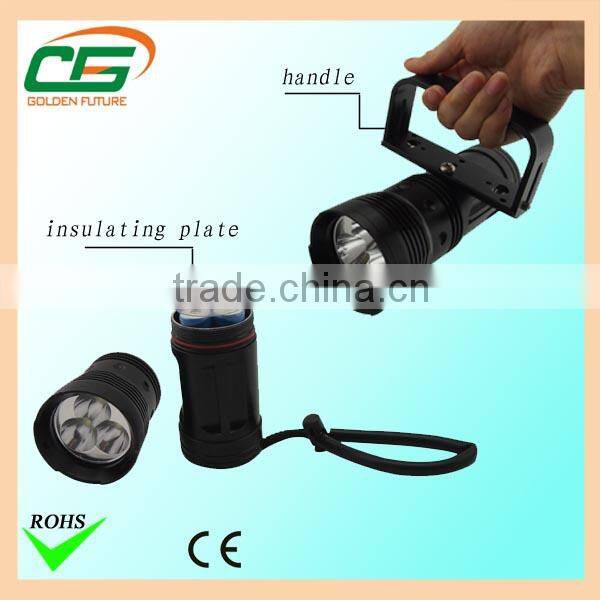 IP68 Cree xml t6 waterproof led diving torch