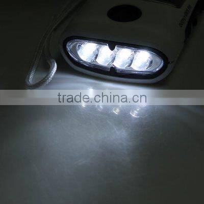 solar rechargeable led flashlight with radio