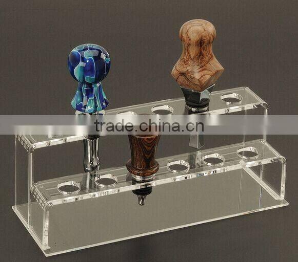 Custom acrylic wine stopper display holder