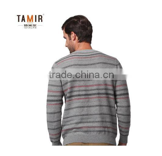 Men Knitting Pattern Cashmere Sweater, Fashion Winter Jacquard Sweater
