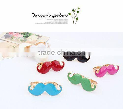 Silicone wedding double loop beard ring