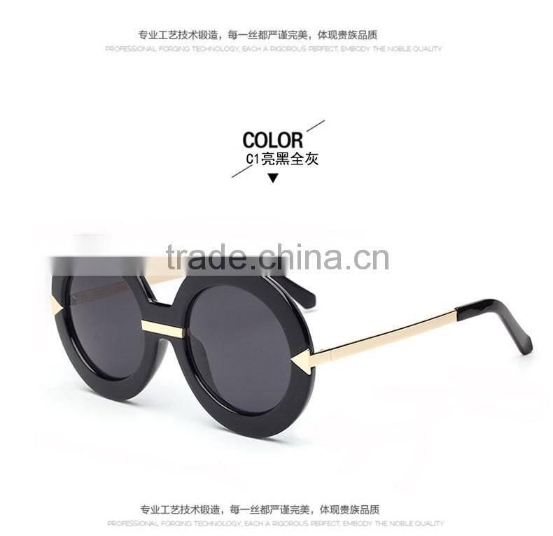 2016 new retro-reflective block sunglasses