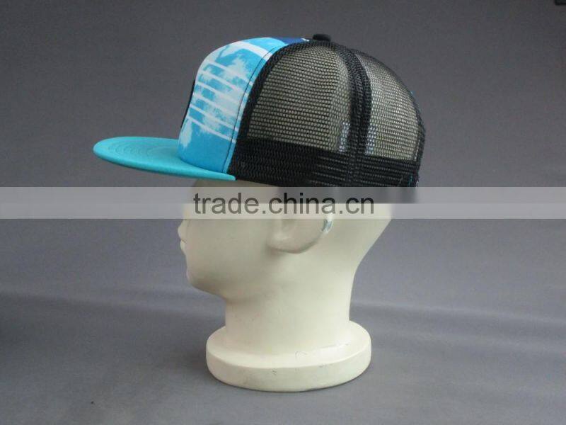 Hot sale custom 5 panel trucker cap with woven badge