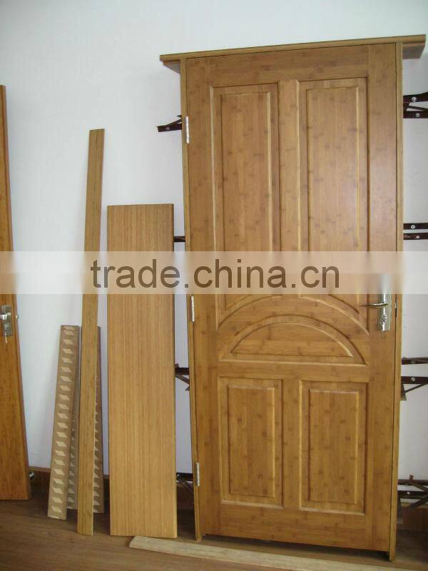 Solid dark carbonized a grade bamboo door