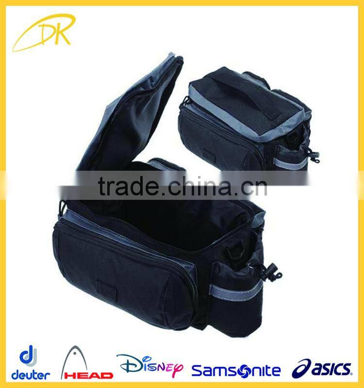 Multi-function Bicycle Bike Rear Back Seat Bag, Customized Travel Bicycle Pannier Bag