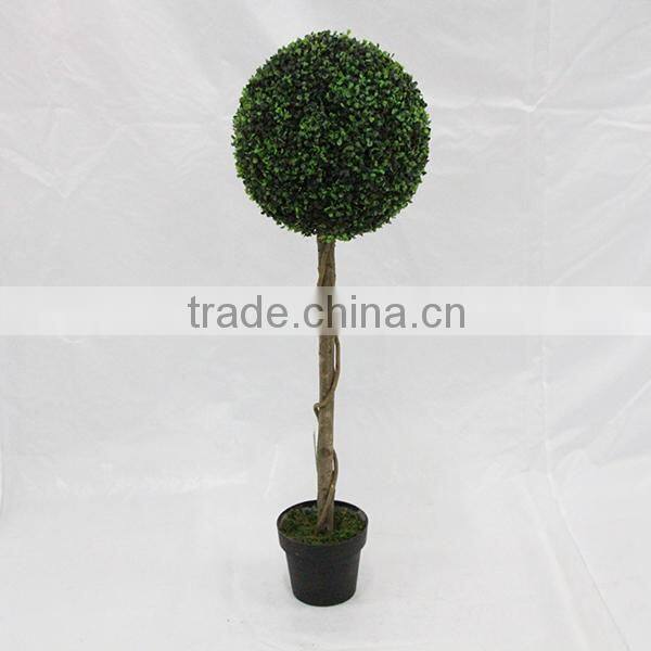 making artificial palstic green grass ball bonsai for sale