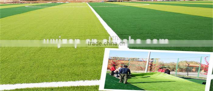 U shaped 50mm height sports flooring artificial grass mini soccer
