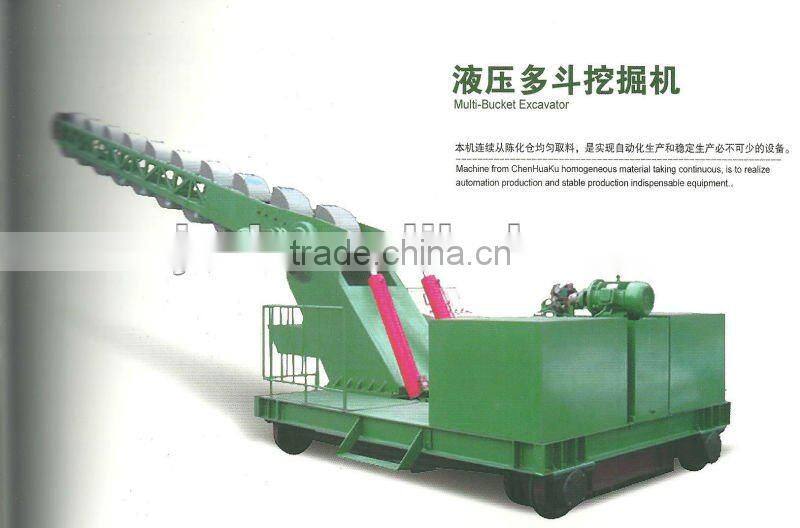 Multi-bucket Excavator of bricks making machine line