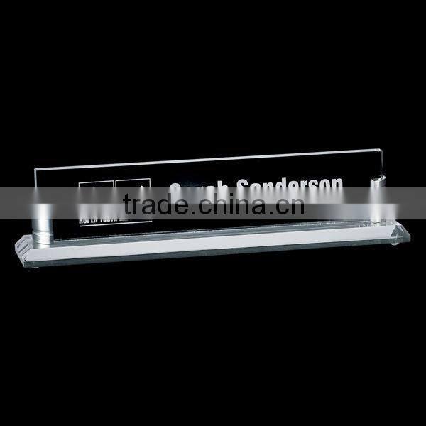 Customized acrylic name plate, Acrylic desk name plate, Name plate