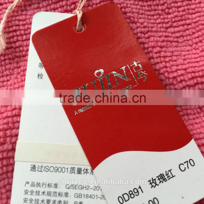 High quality paper swing tags for cascul clothing