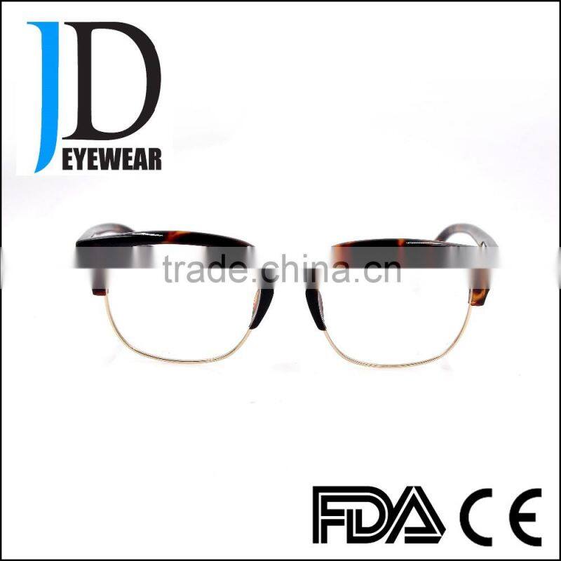 double frame compound eye glasses with metal bar,eye glasses frames high quality brand name
