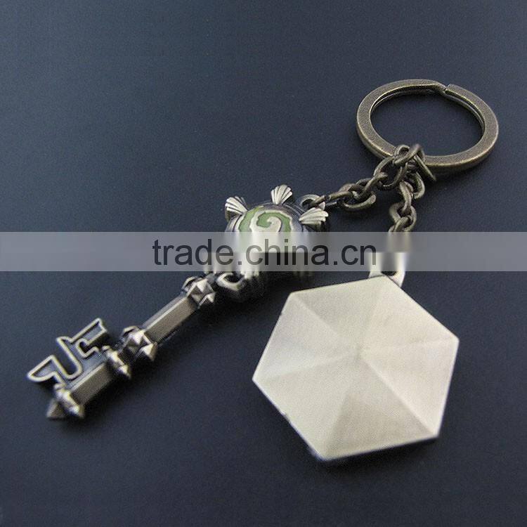 Game WOW Keychain Wow Hearthstone Key Chain Logo Pendant Keyring Official Classic Game Key Chain Ring For Fans