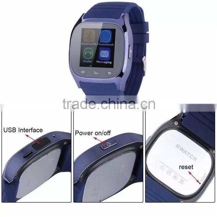 2016 populart Stainless steel china smart watch GV18 GV08 M26 smart watch