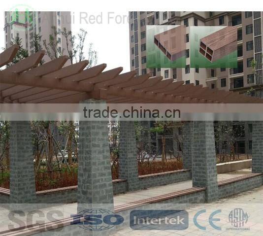 wood plastic composite wooden garden arbor
