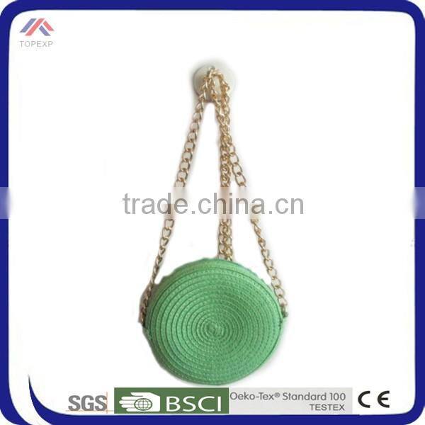 Round Mini Straw Bag Long Shoulder Bag