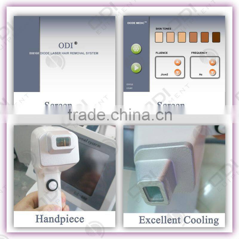 Hot Selling 720 Watts Professional Diode Laser 808nm Hair Removal For Sale Beauty Machine For Beauty Salon !! OD GL808