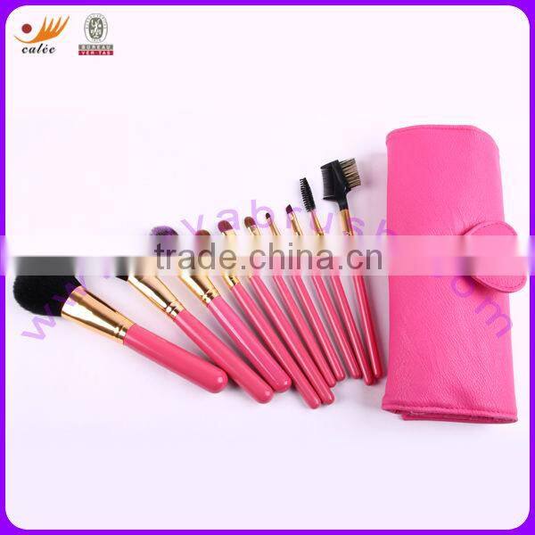Latest fashion carmine-rose cosmetic tools for girls