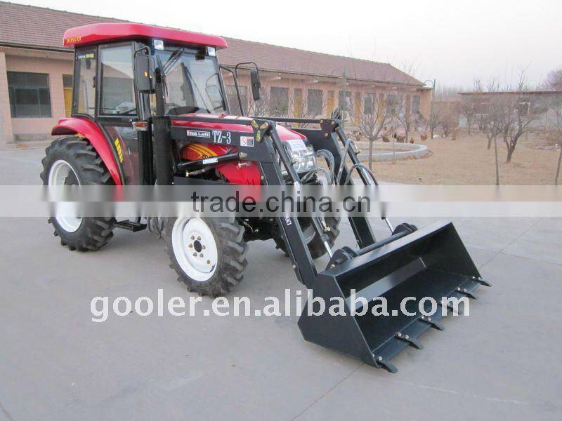 FEL Tractor, lawn tractor 40HP, 4x4, DQ404 with Front end loader, slasher mower, Backhoe, carry all, hold digger attachment