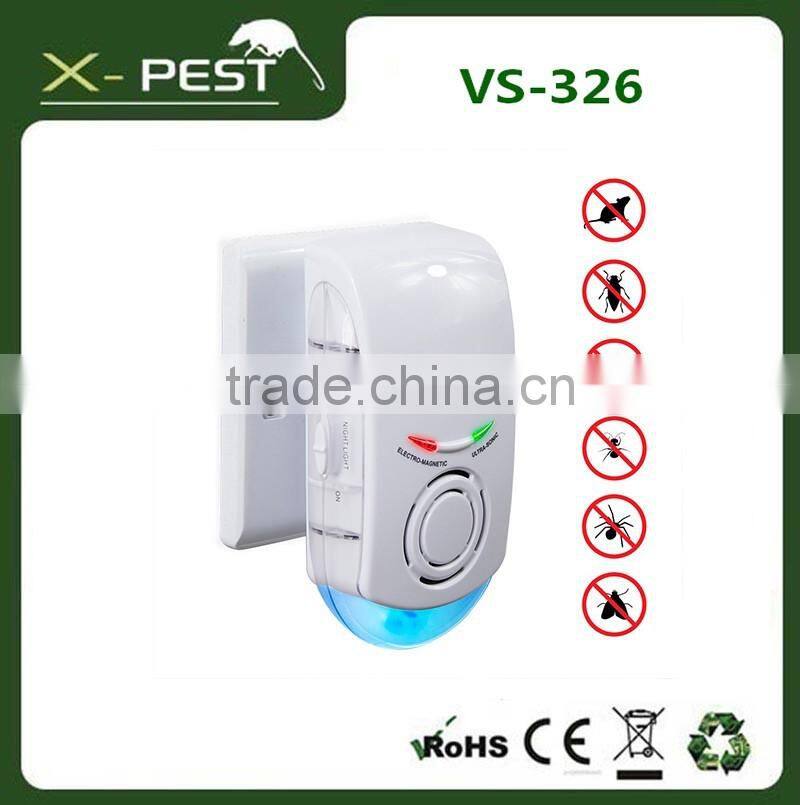 visson x-pest hot selling VS-326 dual ultrasonic multifunctional dog cat fish bird pest control pest repeller