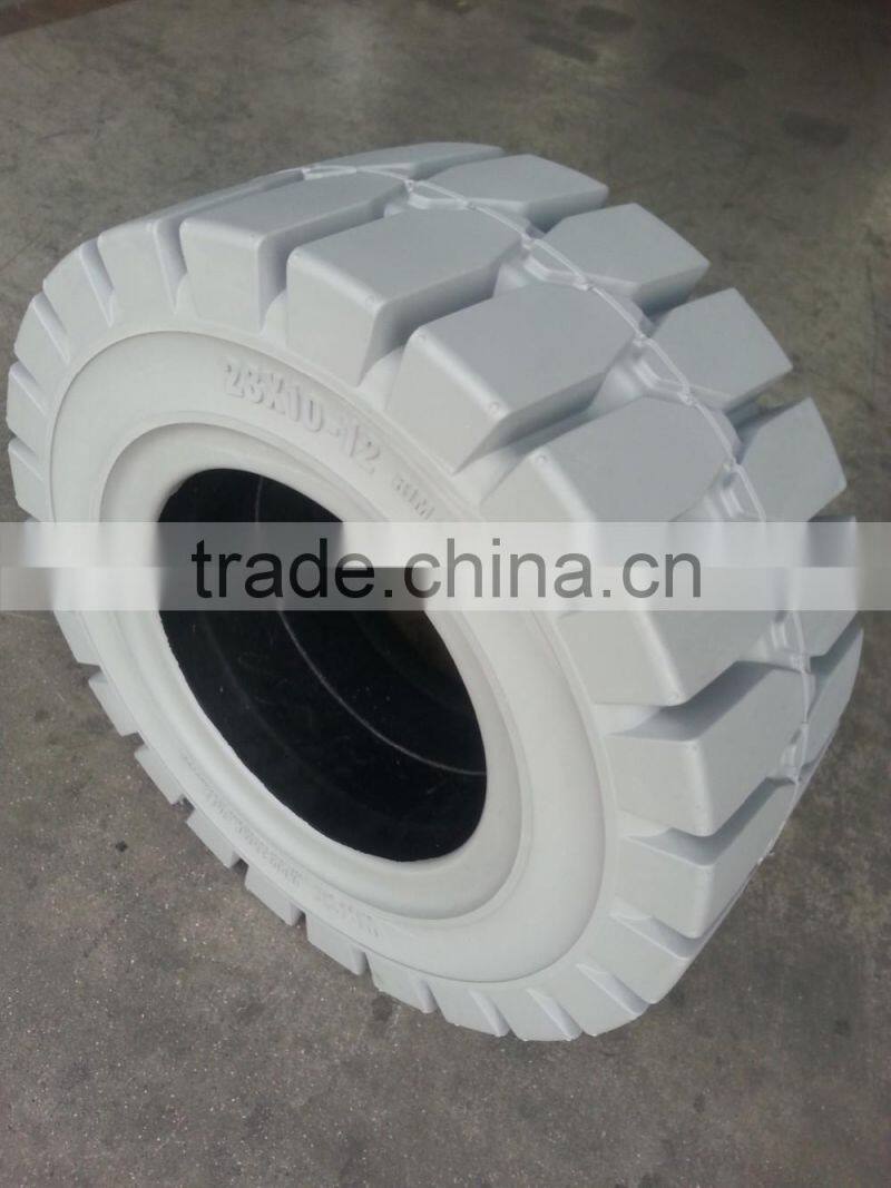 hot sale high quality stacker crane 23x10-12 solid tyres non marking tyres with cheap price
