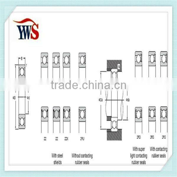 Flanged sleeve bearing ball bearing F6803zz