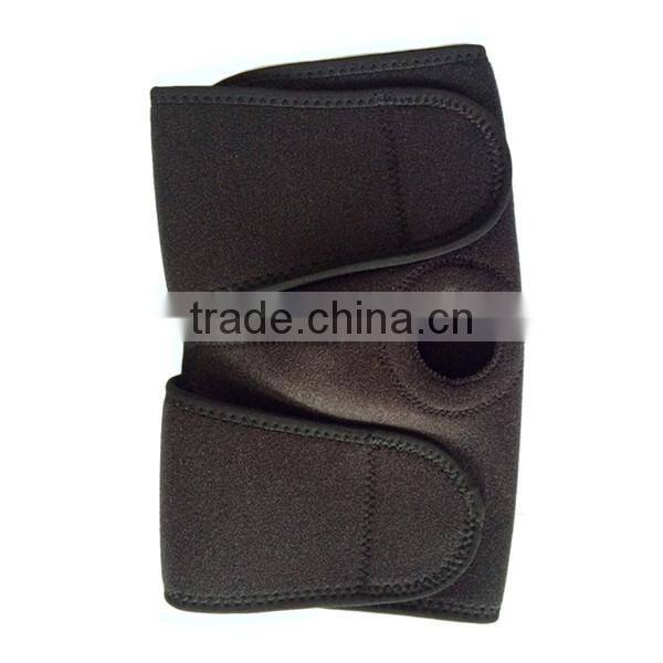 Adjustable Sports Leg Knee Support Brace Wrap Protector Pads Cap Patella Guard 2 Spring Bars, One Size, Black