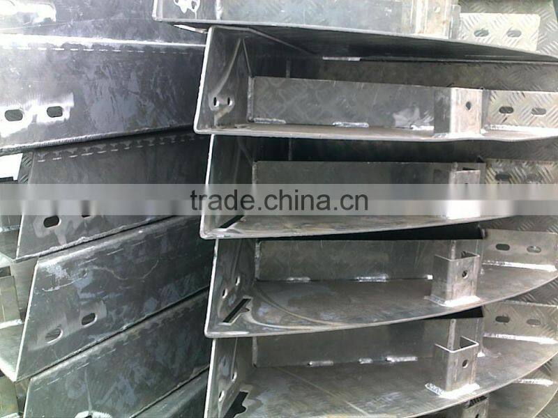 Aluminum alloy welded part for wind tower, tower platform cover plate