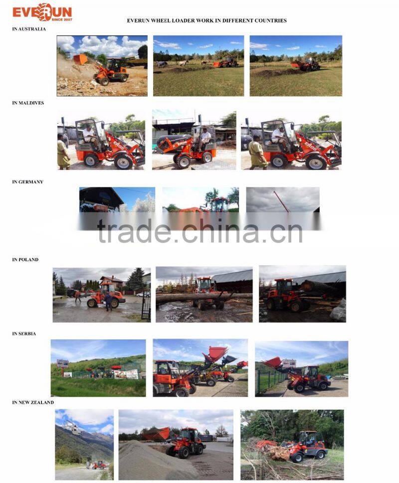EVERUN brand CE EPA 4 approved 1.6 ton WHEEL LOADER