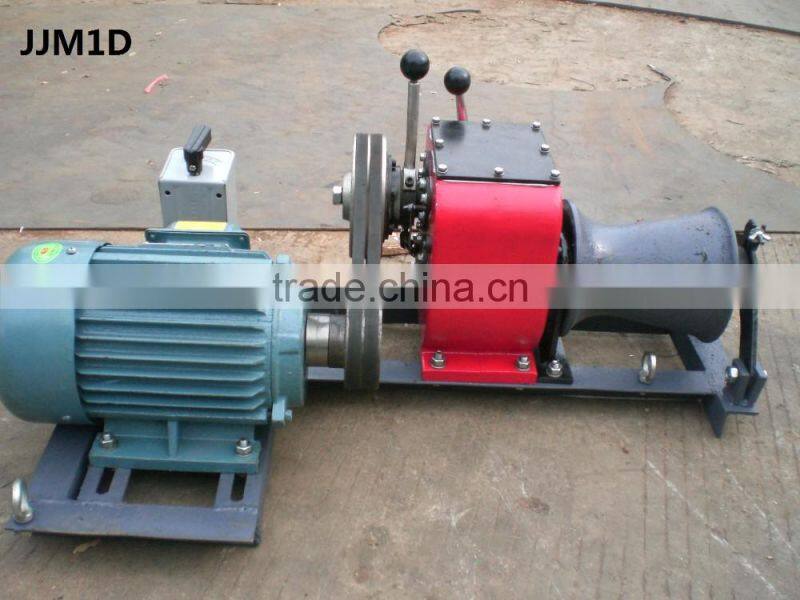 Winch Manufacturer 1 Tons cable winch electric engine for Power Construction