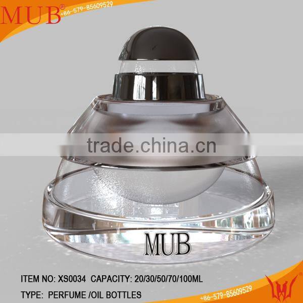 20/30/50/70/100ml round house top shape crystal perfume bottle